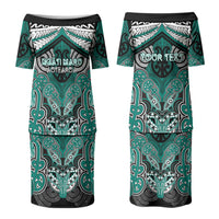 Aotearoa Iwi Ngati Maru Personalised Couples Matching Puletasi and Hawaiian Shirt Maori Kowhaiwhai Pattern