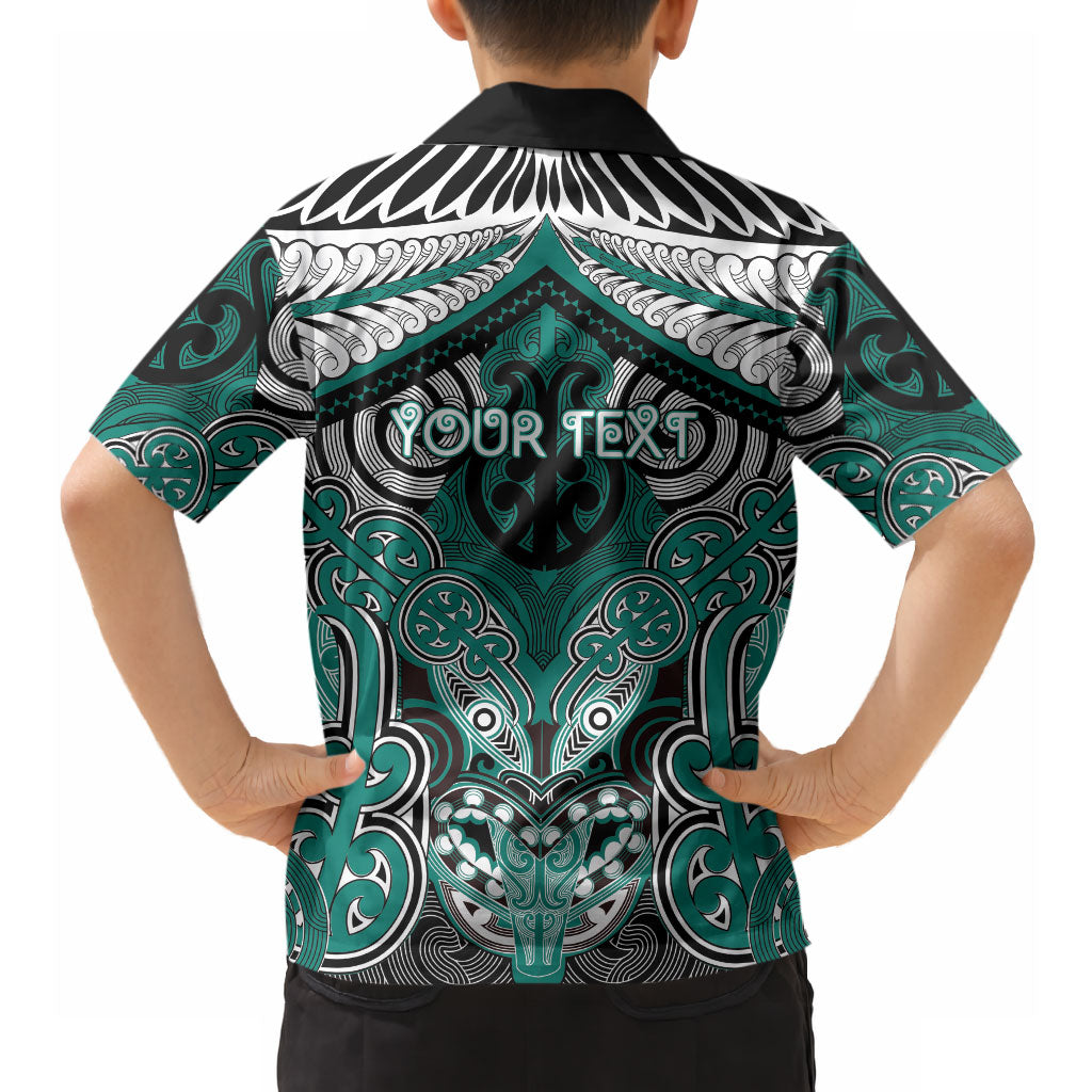 Aotearoa Iwi Ngati Maru Personalised Hawaiian Shirt Maori Kowhaiwhai Pattern