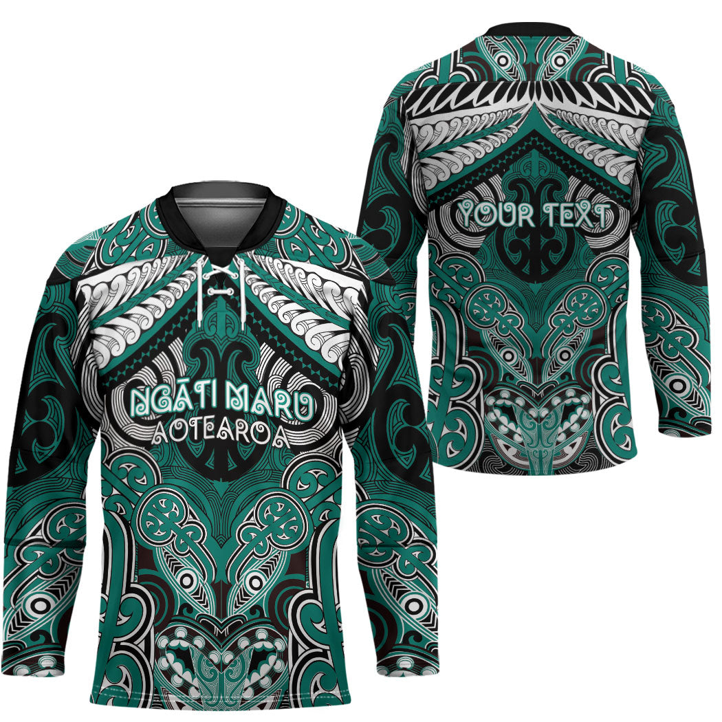 Aotearoa Iwi Ngati Maru Personalised Hockey Jersey Maori Kowhaiwhai Pattern