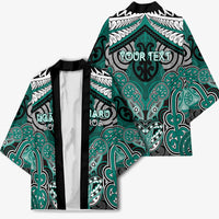 Aotearoa Iwi Ngati Maru Personalised Kimono Maori Kowhaiwhai Pattern