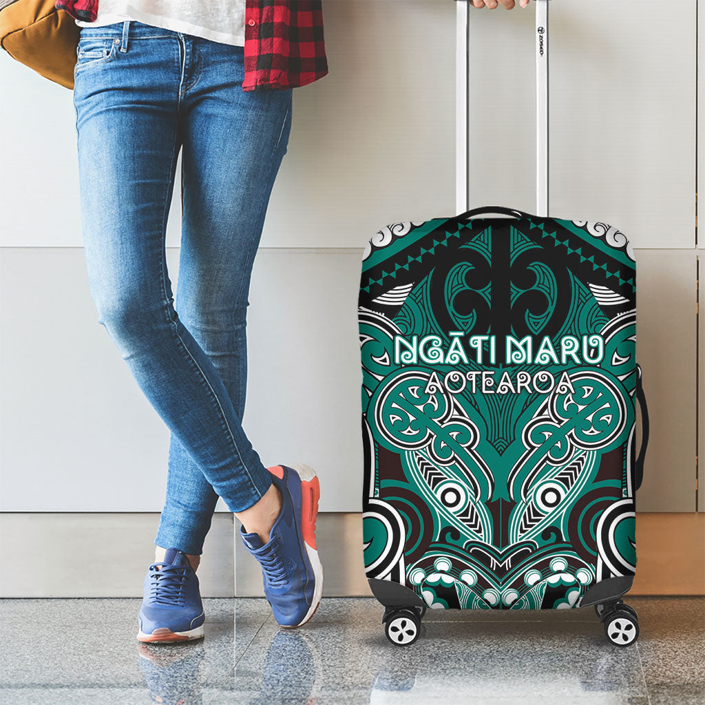 Aotearoa Iwi Ngati Maru Luggage Cover Maori Kowhaiwhai Pattern