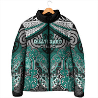 Aotearoa Iwi Ngati Maru Personalised Padded Jacket Maori Kowhaiwhai Pattern