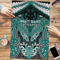 Aotearoa Iwi Ngati Maru Puzzle Maori Kowhaiwhai Pattern