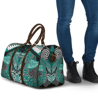 Aotearoa Iwi Ngati Maru Travel Bag Maori Kowhaiwhai Pattern