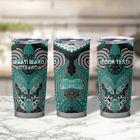 Aotearoa Iwi Ngati Maru Personalised Tumbler Cup Maori Kowhaiwhai Pattern