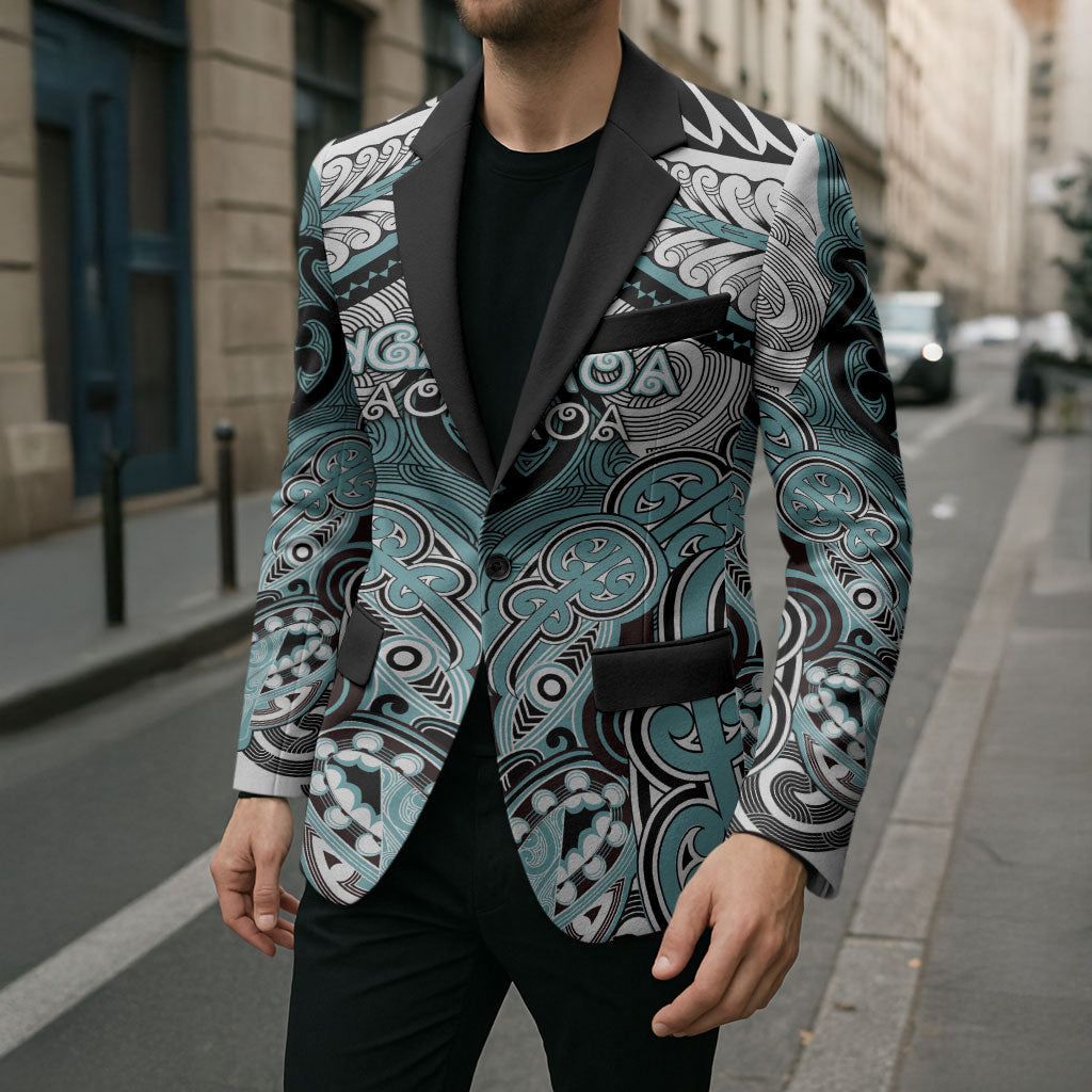 Aotearoa Iwi Ngati Paoa Personalised Blazer Maori Kowhaiwhai Pattern
