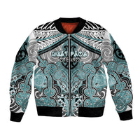 Aotearoa Iwi Ngati Paoa Personalised Bomber Jacket Maori Kowhaiwhai Pattern