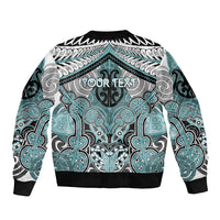 Aotearoa Iwi Ngati Paoa Personalised Bomber Jacket Maori Kowhaiwhai Pattern