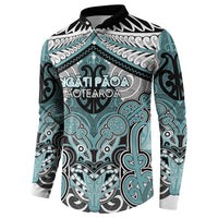 Aotearoa Iwi Ngati Paoa Personalised Button Sweatshirt Maori Kowhaiwhai Pattern