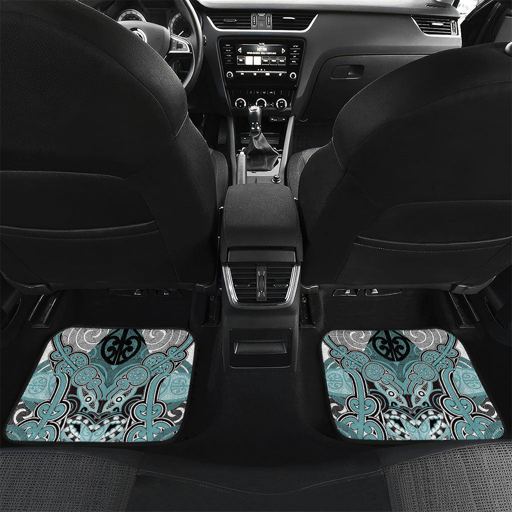 Aotearoa Iwi Ngati Paoa Personalised Car Mats Maori Kowhaiwhai Pattern