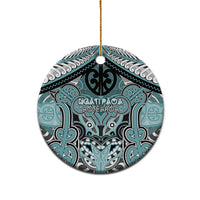 Aotearoa Iwi Ngati Paoa Personalised Ceramic Ornament Maori Kowhaiwhai Pattern