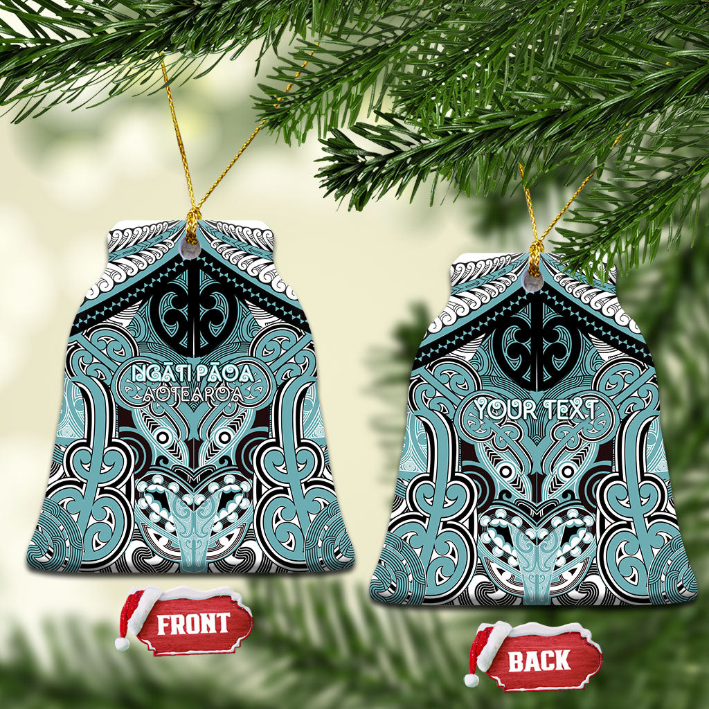 Aotearoa Iwi Ngati Paoa Personalised Ceramic Ornament Maori Kowhaiwhai Pattern