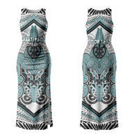 Aotearoa Iwi Ngati Paoa Personalised Family Matching Tank Maxi Dress and Hawaiian Shirt Maori Kowhaiwhai Pattern