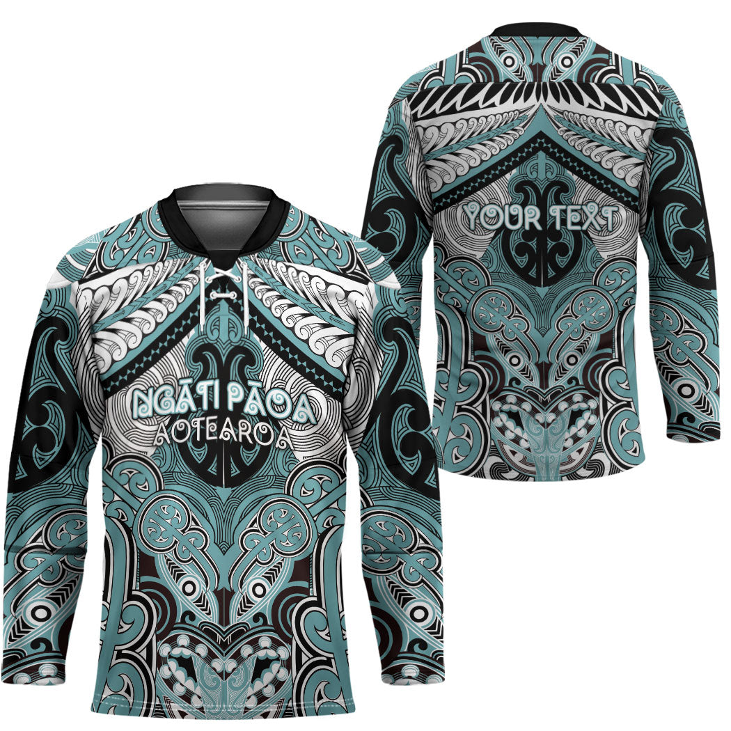 Aotearoa Iwi Ngati Paoa Personalised Hockey Jersey Maori Kowhaiwhai Pattern