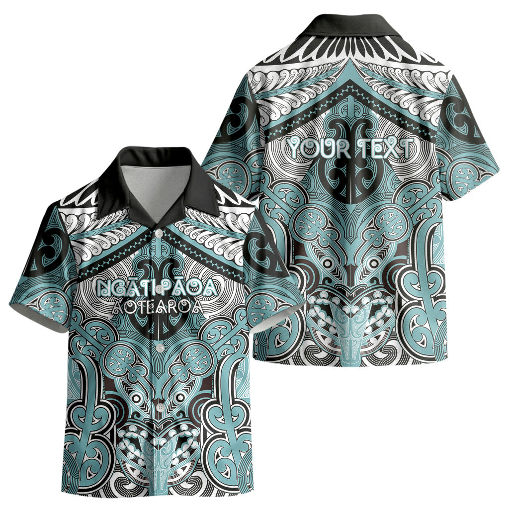 Aotearoa Iwi Ngati Paoa Personalised Kid Hawaiian Shirt Maori Kowhaiwhai Pattern