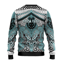 Aotearoa Iwi Ngati Paoa Personalised Ugly Christmas Sweater Maori Kowhaiwhai Pattern