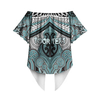 Aotearoa Iwi Ngati Paoa Personalised Off Shoulder Wrap Waist Top Maori Kowhaiwhai Pattern