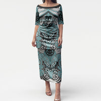 Aotearoa Iwi Ngati Paoa Personalised Puletasi Maori Kowhaiwhai Pattern