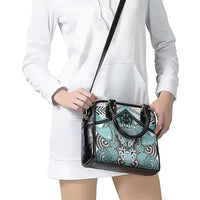 Aotearoa Iwi Ngati Paoa Shoulder Handbag Maori Kowhaiwhai Pattern