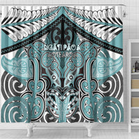Aotearoa Iwi Ngati Paoa Shower Curtain Maori Kowhaiwhai Pattern