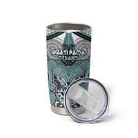 Aotearoa Iwi Ngati Paoa Personalised Tumbler Cup Maori Kowhaiwhai Pattern