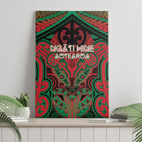 Aotearoa Iwi Ngati Hine Canvas Wall Art Maori Kowhaiwhai Pattern