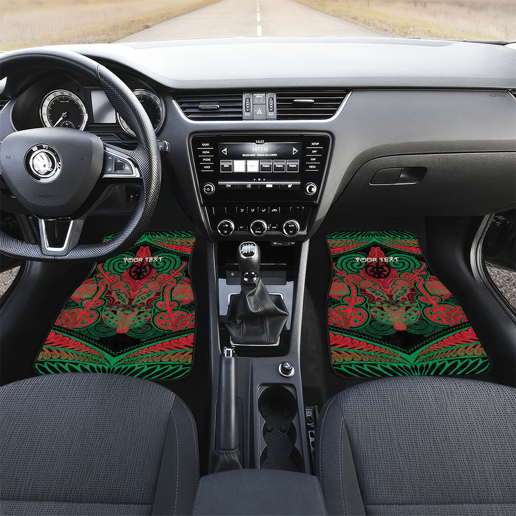 Aotearoa Iwi Ngati Hine Personalised Car Mats Maori Kowhaiwhai Pattern