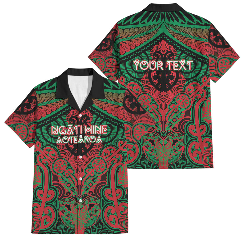 Aotearoa Iwi Ngati Hine Personalised Family Matching Mermaid Dress and Hawaiian Shirt Maori Kowhaiwhai Pattern