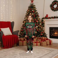 Aotearoa Iwi Ngati Hine Personalised Christmas Pajama Set Maori Kowhaiwhai Pattern