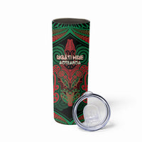 Aotearoa Iwi Ngati Hine Personalised Skinny Tumbler Maori Kowhaiwhai Pattern