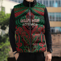 Aotearoa Iwi Ngati Hine Personalised Sleeveless Puffer Jacket Maori Kowhaiwhai Pattern