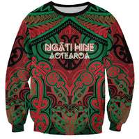 Aotearoa Iwi Ngati Hine Personalised Sweatshirt Maori Kowhaiwhai Pattern
