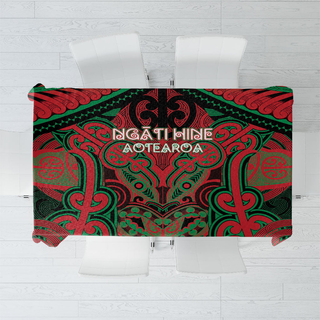 Aotearoa Iwi Ngati Hine Tablecloth Maori Kowhaiwhai Pattern