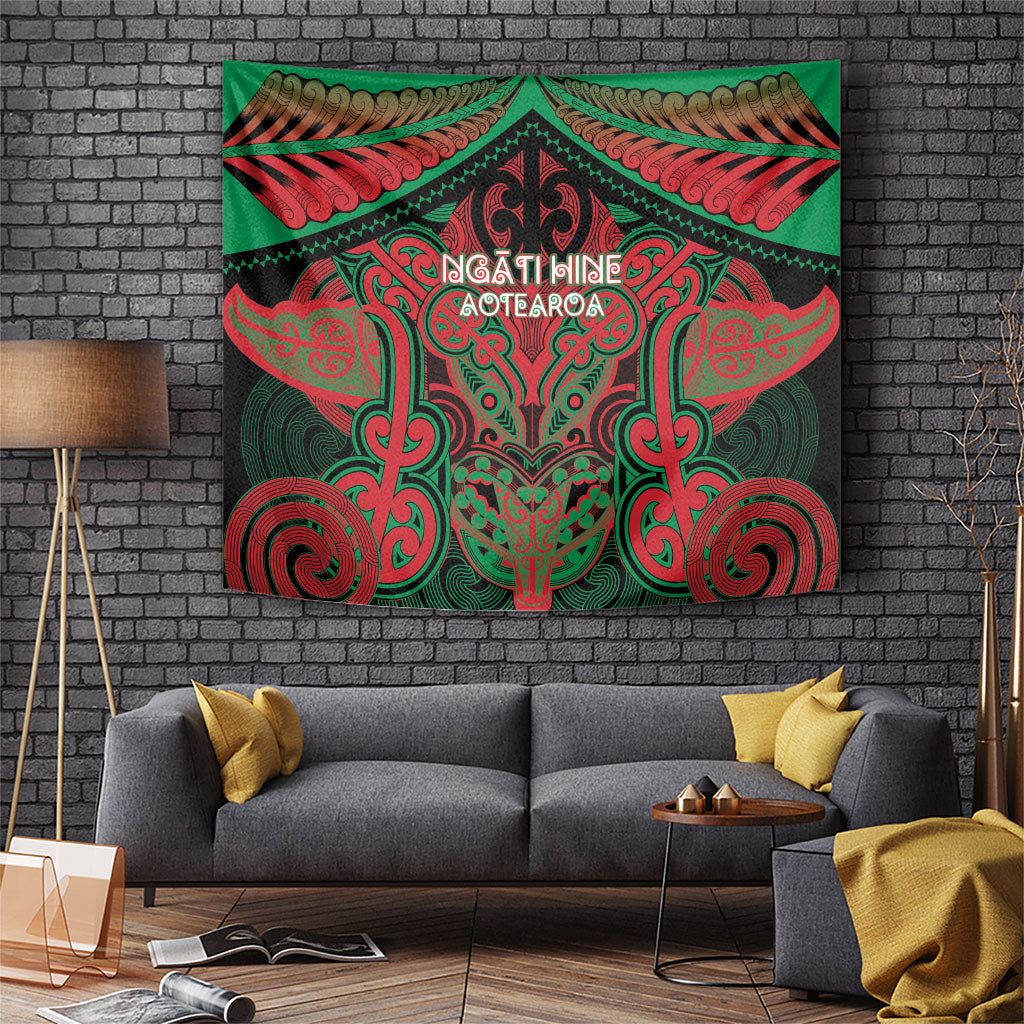 Aotearoa Iwi Ngati Hine Tapestry Maori Kowhaiwhai Pattern