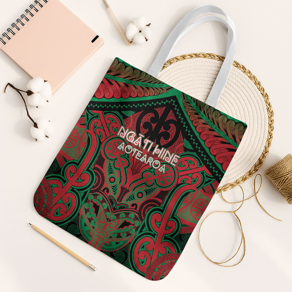 Aotearoa Iwi Ngati Hine Tote Bag Maori Kowhaiwhai Pattern
