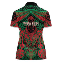Aotearoa Iwi Ngati Hine Personalised Women Polo Shirt Maori Kowhaiwhai Pattern