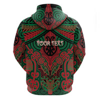 Aotearoa Iwi Ngati Hine Personalised Zip Hoodie Maori Kowhaiwhai Pattern
