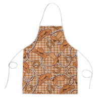 Brown Hawaii Palaka Cowboy Apron Hawaiian Paniolo Festival Spirit LT19 Brown - Polynesian Pride