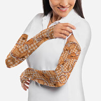 Brown Hawaii Palaka Cowboy Arm Sleeves Hawaiian Paniolo Festival Spirit LT19 - Polynesian Pride