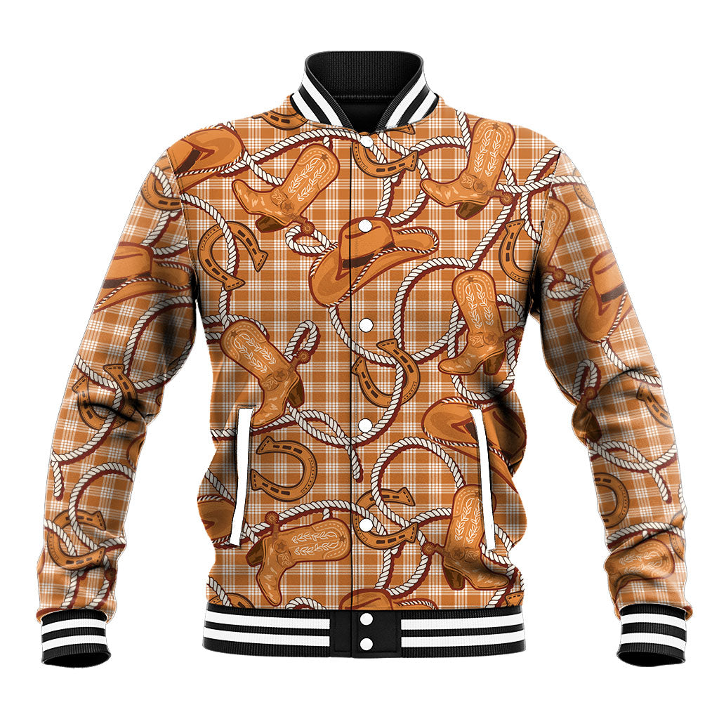 Brown Hawaii Palaka Cowboy Baseball Jacket Hawaiian Paniolo Festival Spirit