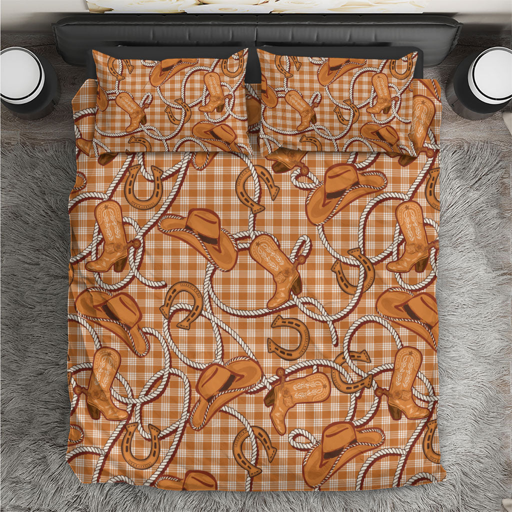Brown Hawaii Palaka Cowboy Bedding Set Hawaiian Paniolo Festival Spirit LT19 Brown - Polynesian Pride