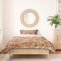 Brown Hawaii Palaka Cowboy Bedding Set Hawaiian Paniolo Festival Spirit LT19 - Polynesian Pride