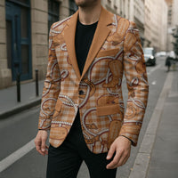 Brown Hawaii Palaka Cowboy Blazer Hawaiian Paniolo Festival Spirit LT19 - Polynesian Pride