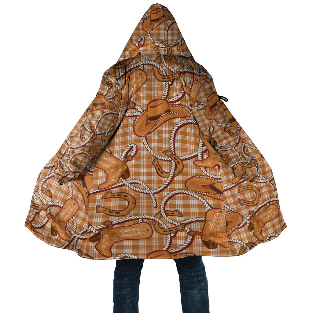Brown Hawaii Palaka Cowboy Cloak Hawaiian Paniolo Festival Spirit LT19 Unisex Brown - Polynesian Pride