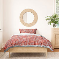 Red Hawaii Palaka Cowboy Bedding Set Hawaiian Paniolo Festival Spirit LT19 - Polynesian Pride