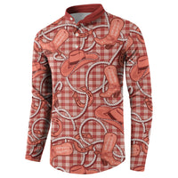 Red Hawaii Palaka Cowboy Button Sweatshirt Hawaiian Paniolo Festival Spirit LT19 - Polynesian Pride