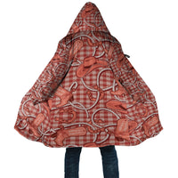 Red Hawaii Palaka Cowboy Cloak Hawaiian Paniolo Festival Spirit LT19 Unisex Red - Polynesian Pride