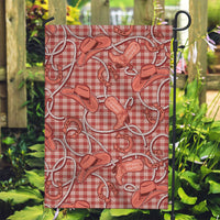 Red Hawaii Palaka Cowboy Garden Flag Hawaiian Paniolo Festival Spirit LT19 Garden Flag Red - Polynesian Pride