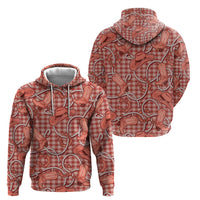 Red Hawaii Palaka Cowboy Hoodie Hawaiian Paniolo Festival Spirit LT19 - Polynesian Pride