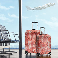 Red Hawaii Palaka Cowboy Luggage Cover Hawaiian Paniolo Festival Spirit LT19 - Polynesian Pride